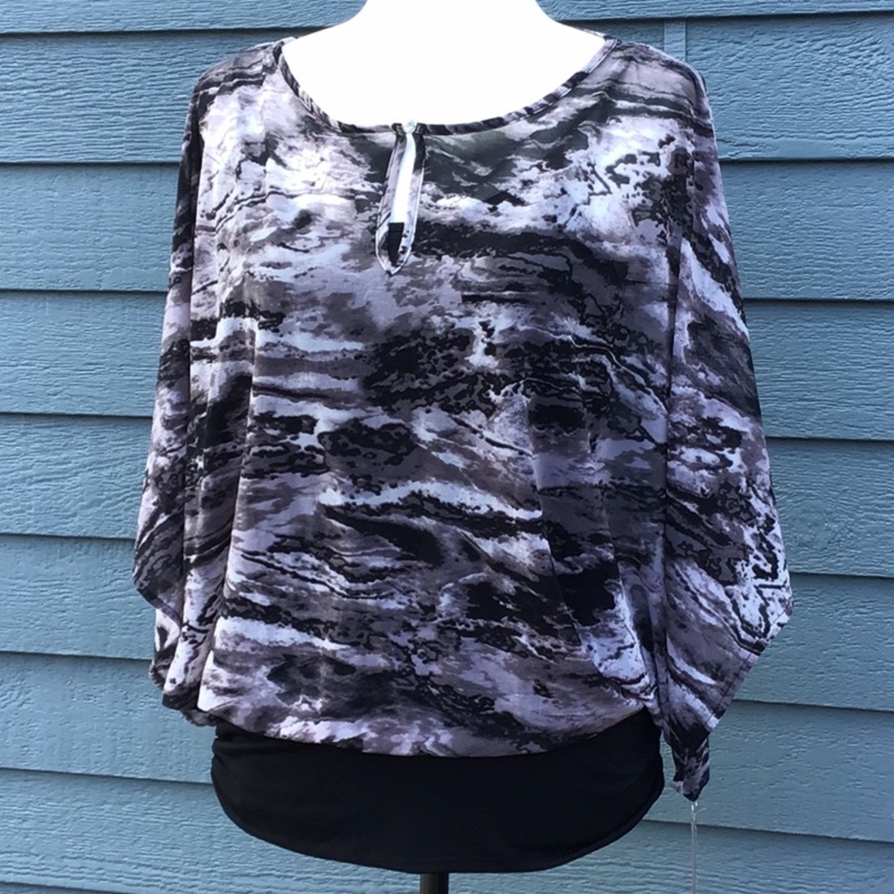 Jennifer Lopez Split Sleeve Blouse